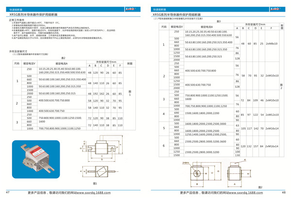 陜西MZ型系列有填料方型母線式快速熔斷器 陜西MZ型系列有填料方型母線式快速熔斷器